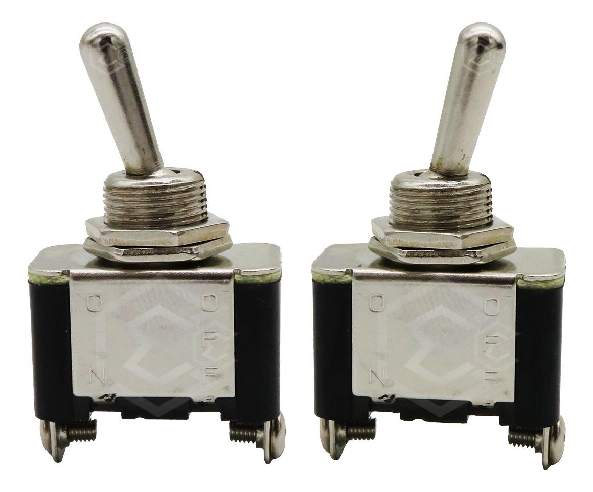 Switch De Palanca 1 Paso On/off Metalico Reforzado Uso Rudo