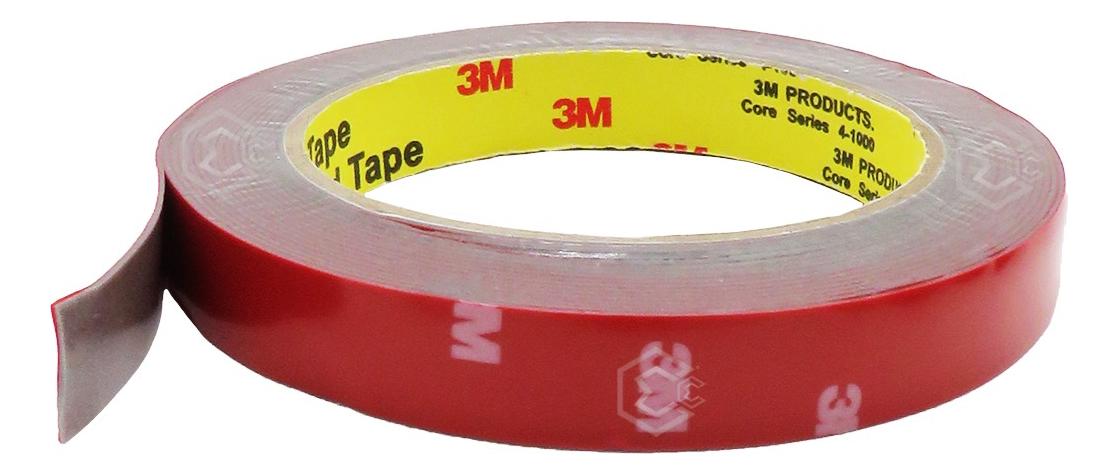 Rollo De Cinta Doble Cara Tipo 3m Pega Molduras 1.5cm X 5m