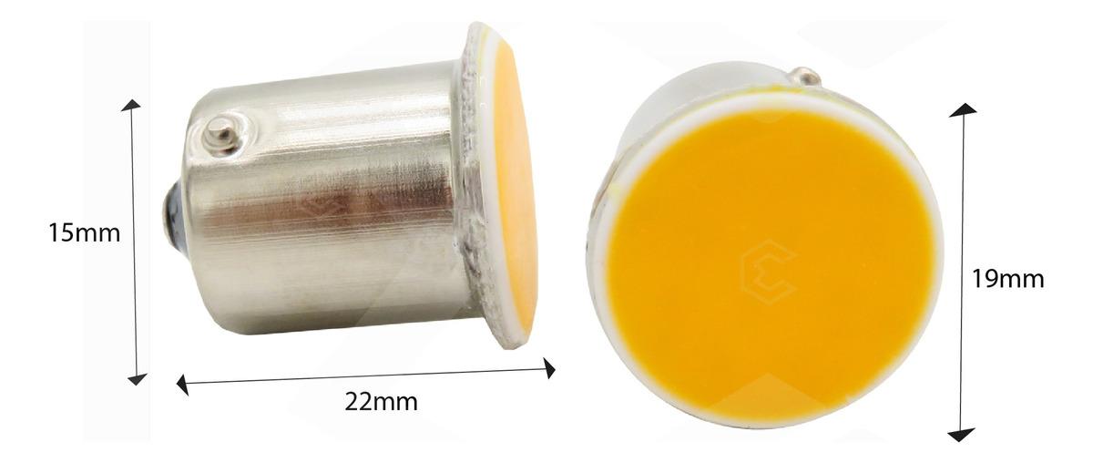 4 Focos 1156 1157 Led Cob Cuarto Stop Direccional Reversa