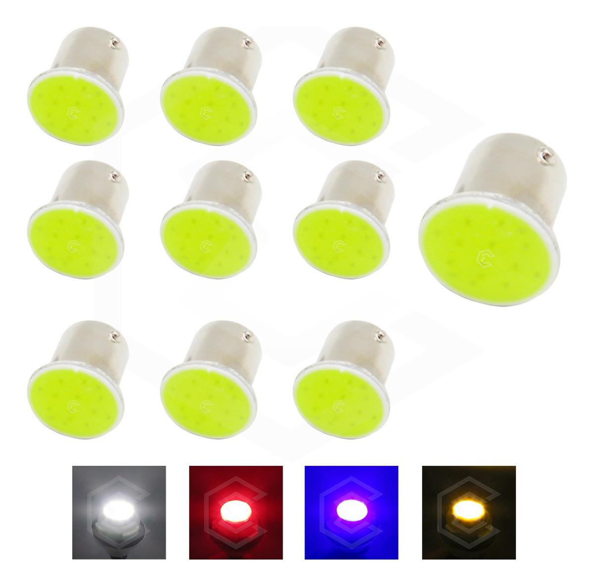 30 Focos 1156 1157 Led Cob Cuarto Stop Direccional Reversa