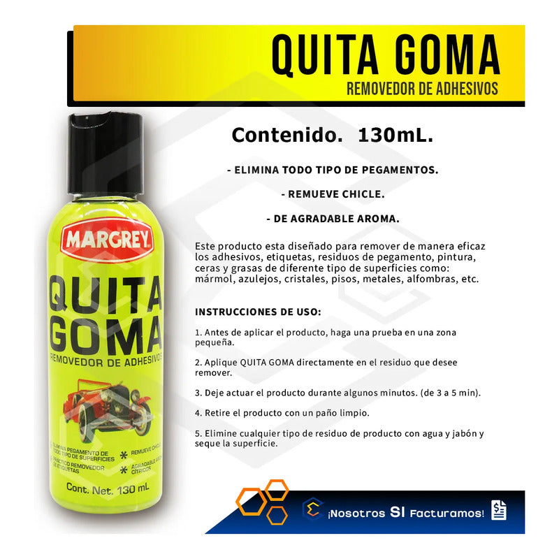 6quita Goma Chicle 130ml Magreyremovedor Adhesivo Multiuso Agua
