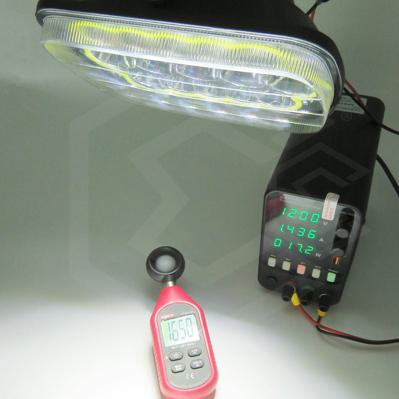 Par Unidad 5x7 108 Led Blanco Aro De Angel Alta/baja 12/24v