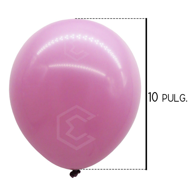 Bolsa 100 Globos Uva Lavanda Brilloso #10 Fiesta Bodas Latex Morado