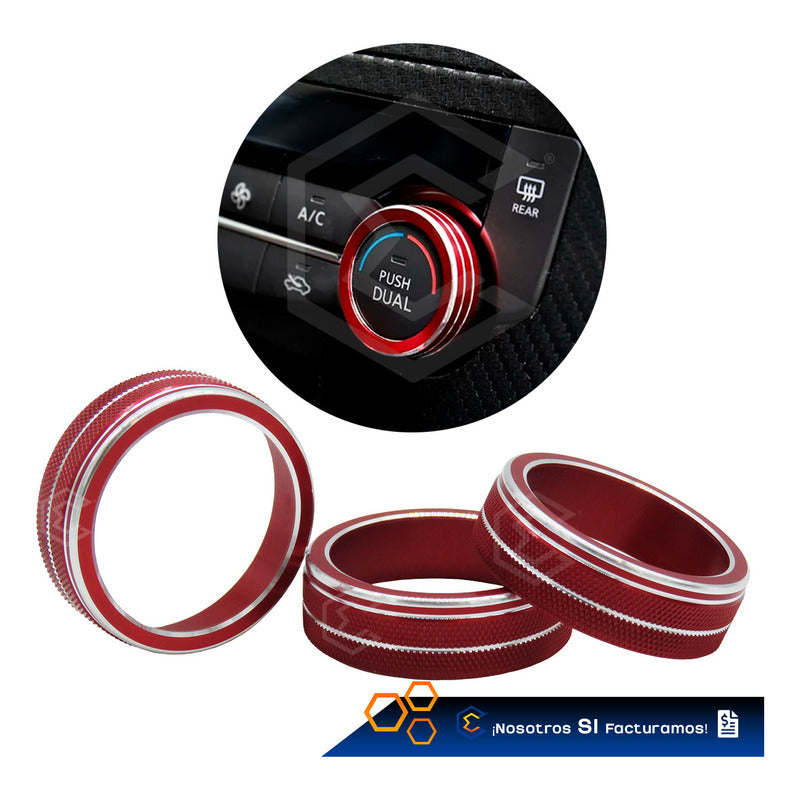 Anillo Embellecedor Control Aire Fr Ateca Passat Tiguan 3pza