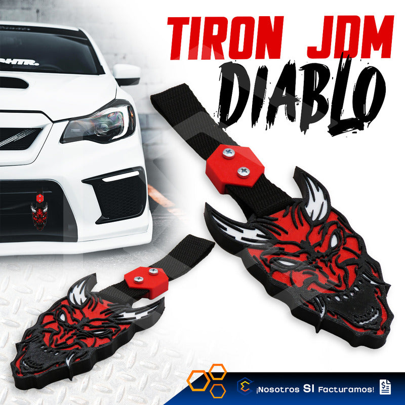 Tiron Diablo Rojo Tsurikawa Strap Remolque Gancho Decorativo