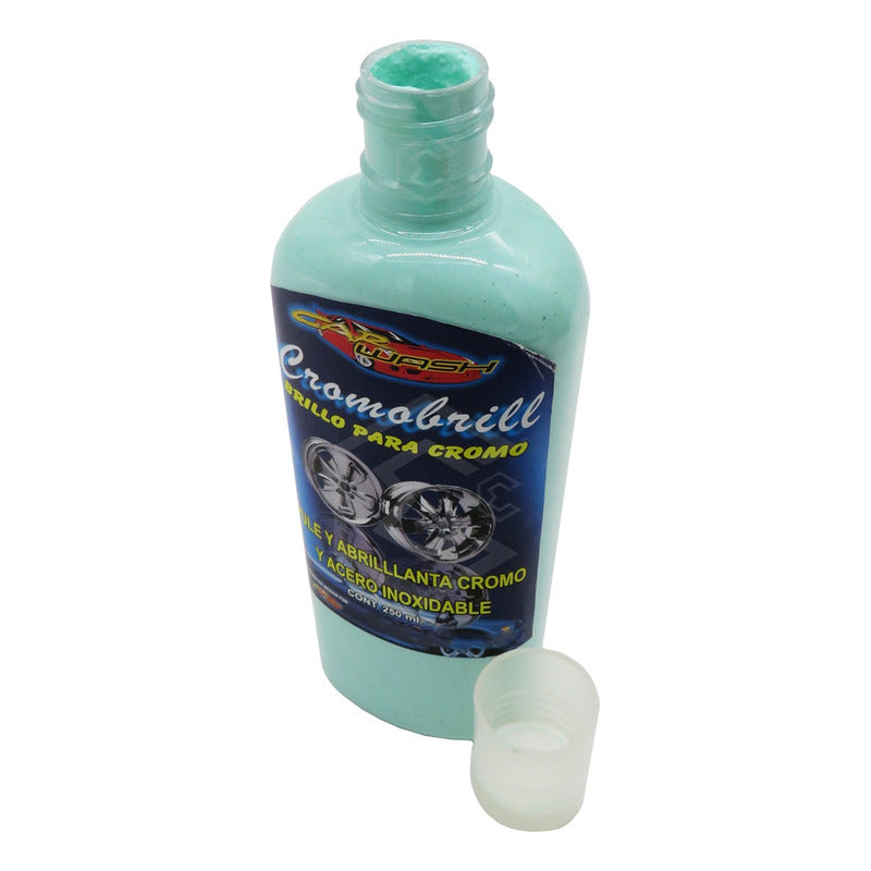 Pule Y Abrillanta Cromo Acero Inoxidable Cromobrill 250ml Agua