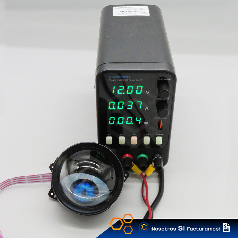 Par De Faros Auxiliares Led Ojo De Diablo Dinámico 8 Modos Transparente