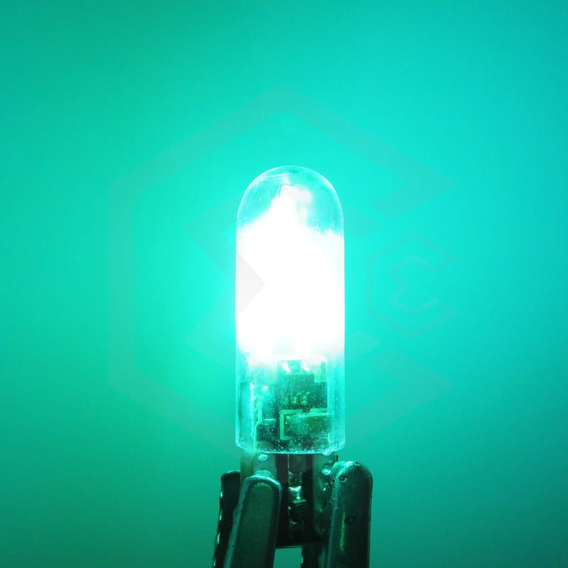 Par Focos De Pellizco Led Cob Vidrio Filamento Canbus T10 W5