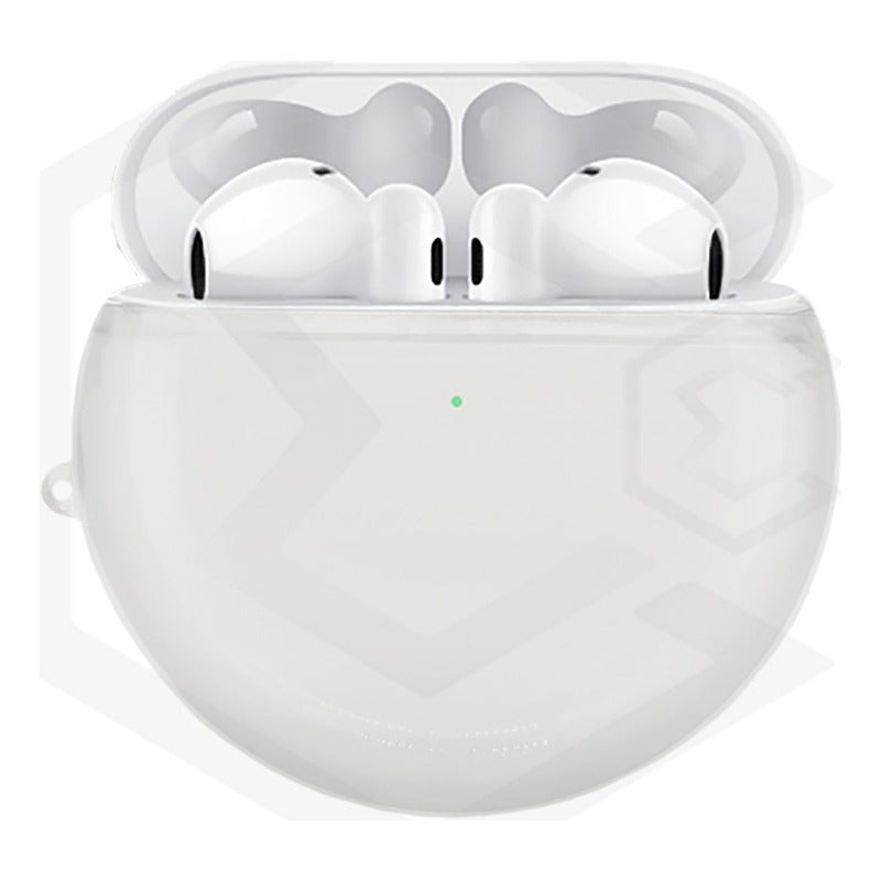Funda Para Auriculares Huawei Freebuds 4 Uso Rudo Humo Y Neg