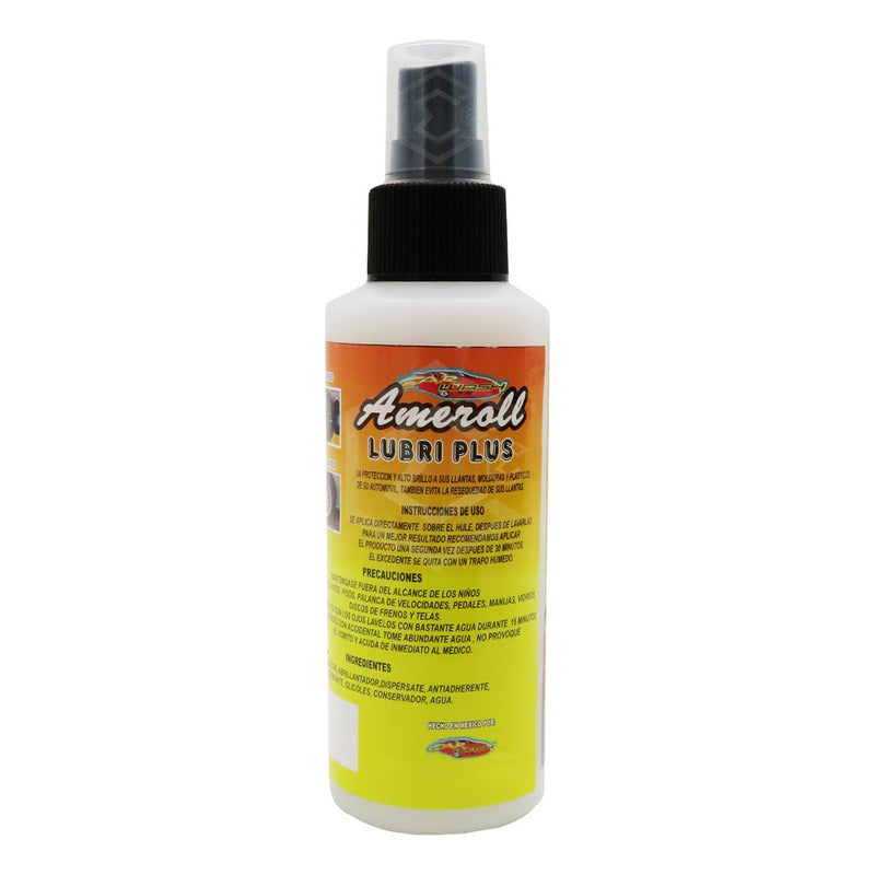 2 Ameroll Abrillantador Protección Llanta Tablero Hule 125ml Blanco