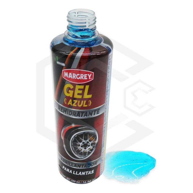 Abrillantador Margrey Para Llantas Gel Azul 500 Ml