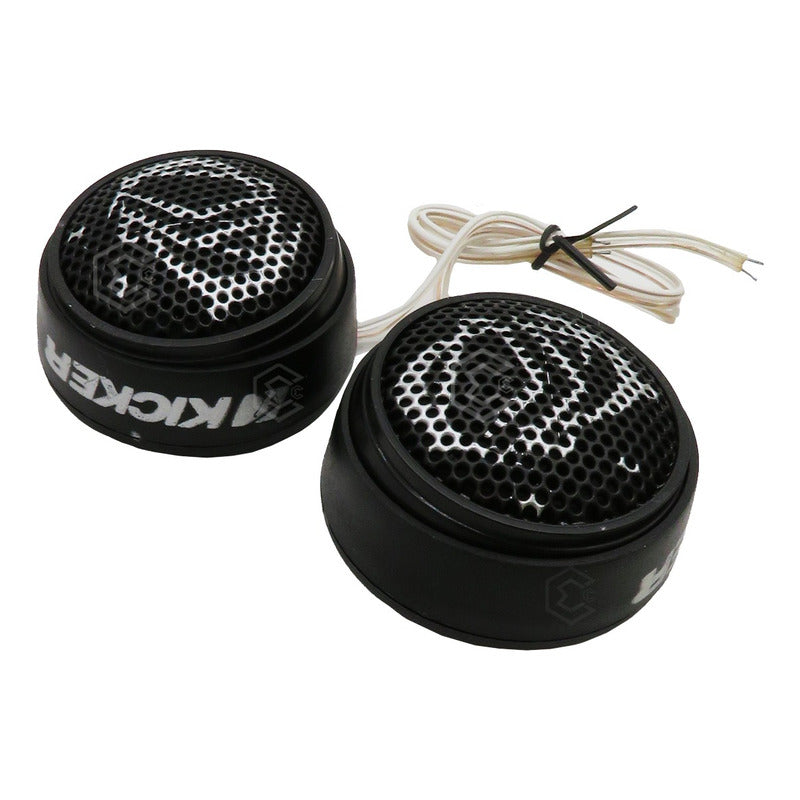 Par De Tweeters Grandes Kicker Bocina Negro 7500 Watts Negro
