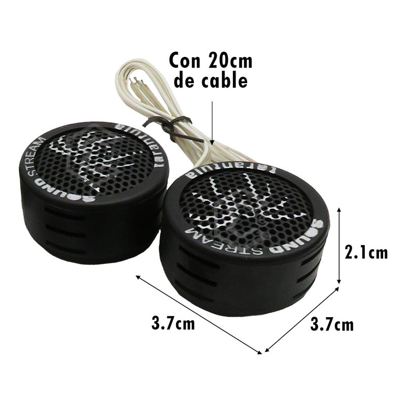 10 Pares Tweeters Chico Varias Marcas Bocina Negro 6000watts
