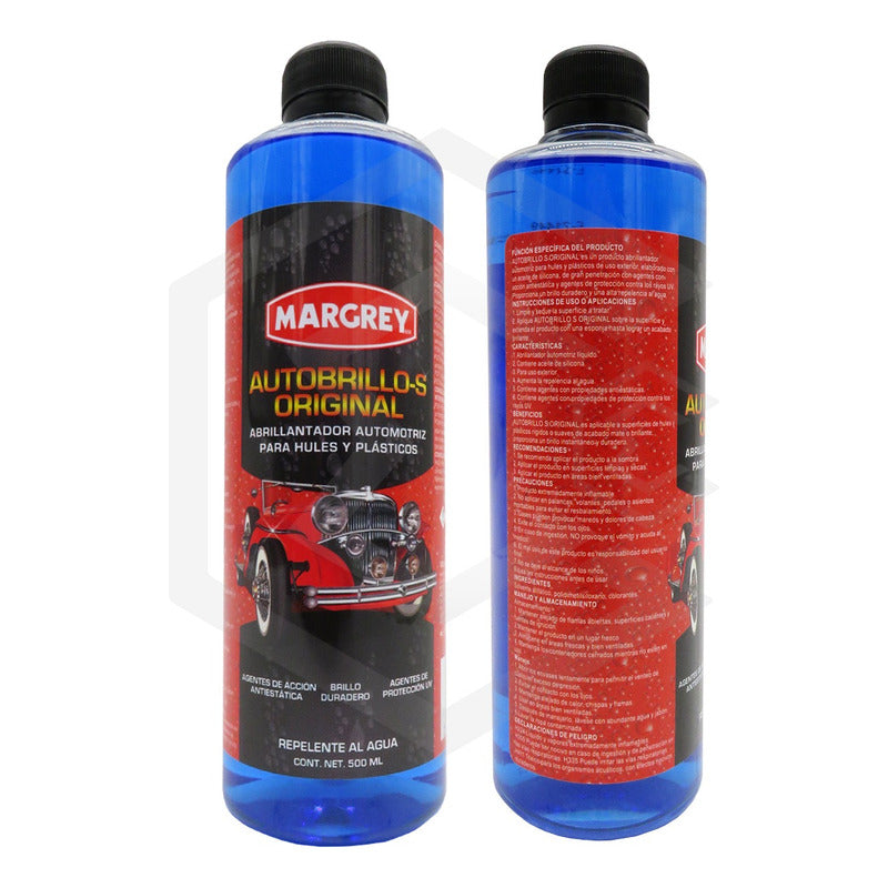 Autobrillo S 500ml Restaurador De Plásticos Brillo Margrey Blanco
