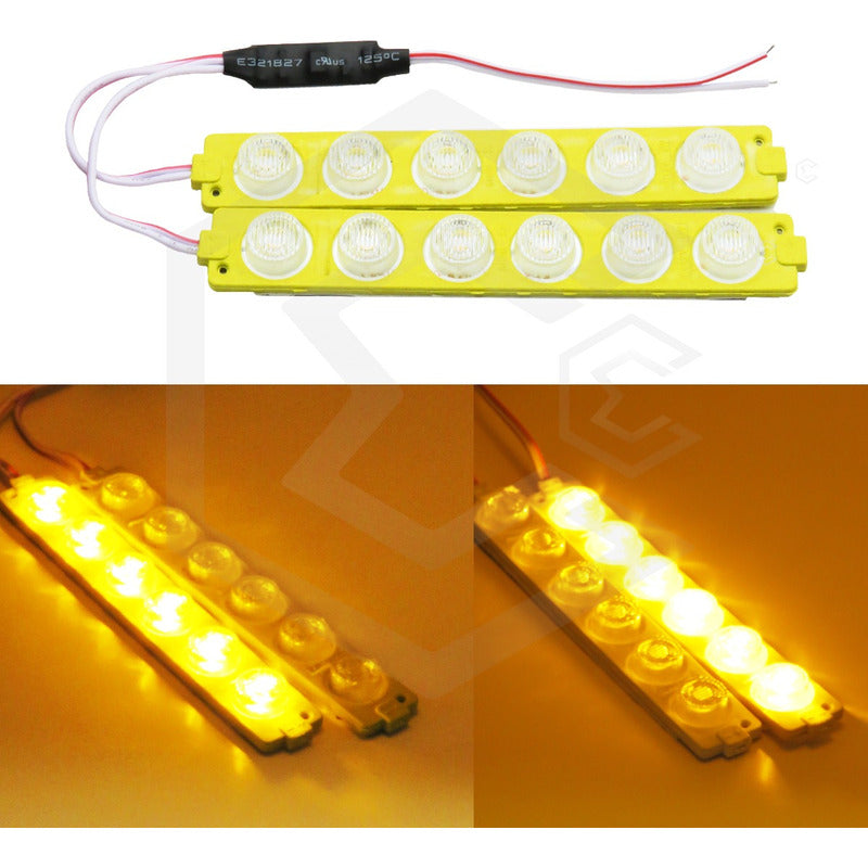 10 Módulos 12 Leds Código 3 Funciones Grúa Torrera 6w T