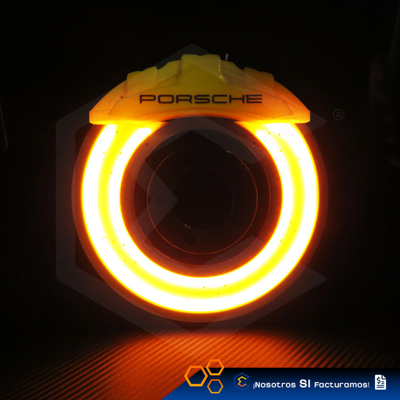 Lampara Led Disco Freno Porsche Caliper Decorativa 3d Petg