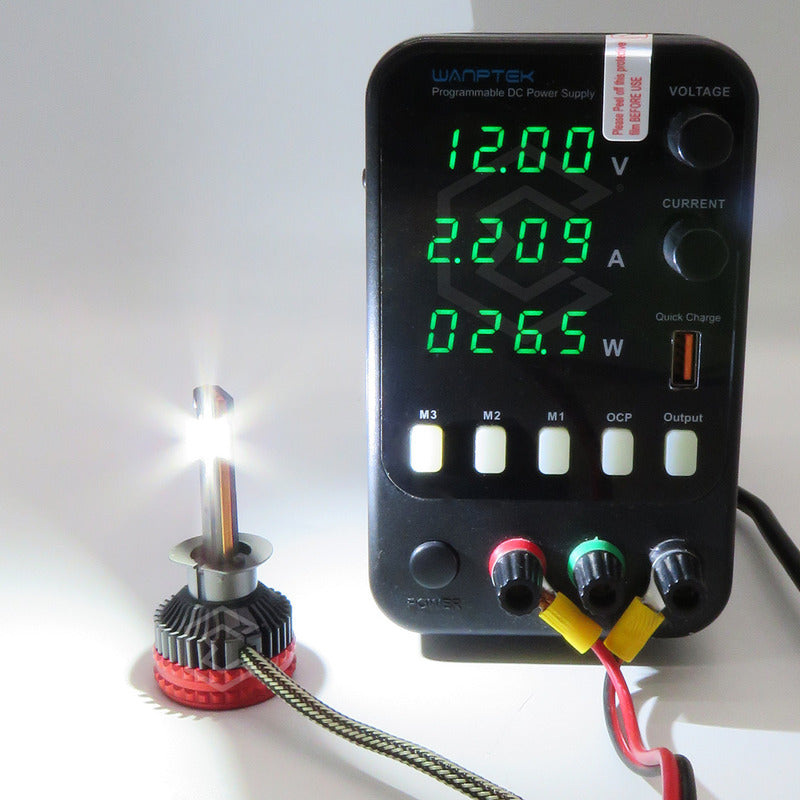 2 Focos H1 12 Leds Csp Bicolor Ventilador Alta Baja 14000lm H1