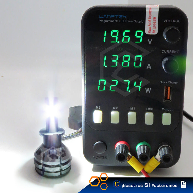 2 Focos Led H3 Ventilador Alta Baja Tricolor 18,000lm 12-24v H3