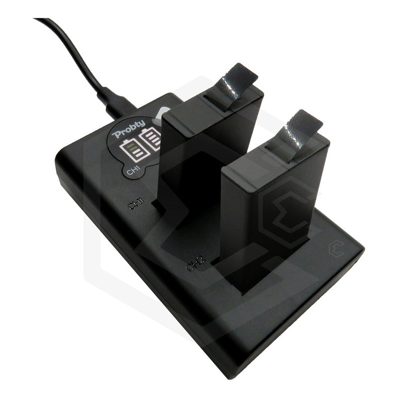 2 Pilas 1680mah + Cargador Dual Para Gopro Max 360 T