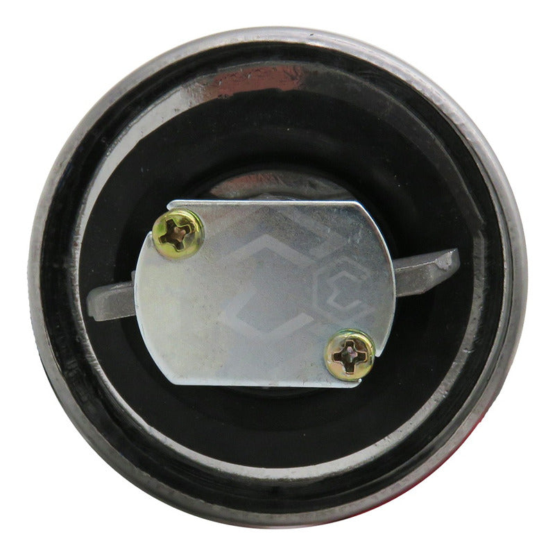 Tapón Tanque Gasolina Universal Con Llave Metal Cromado F3 Plateado