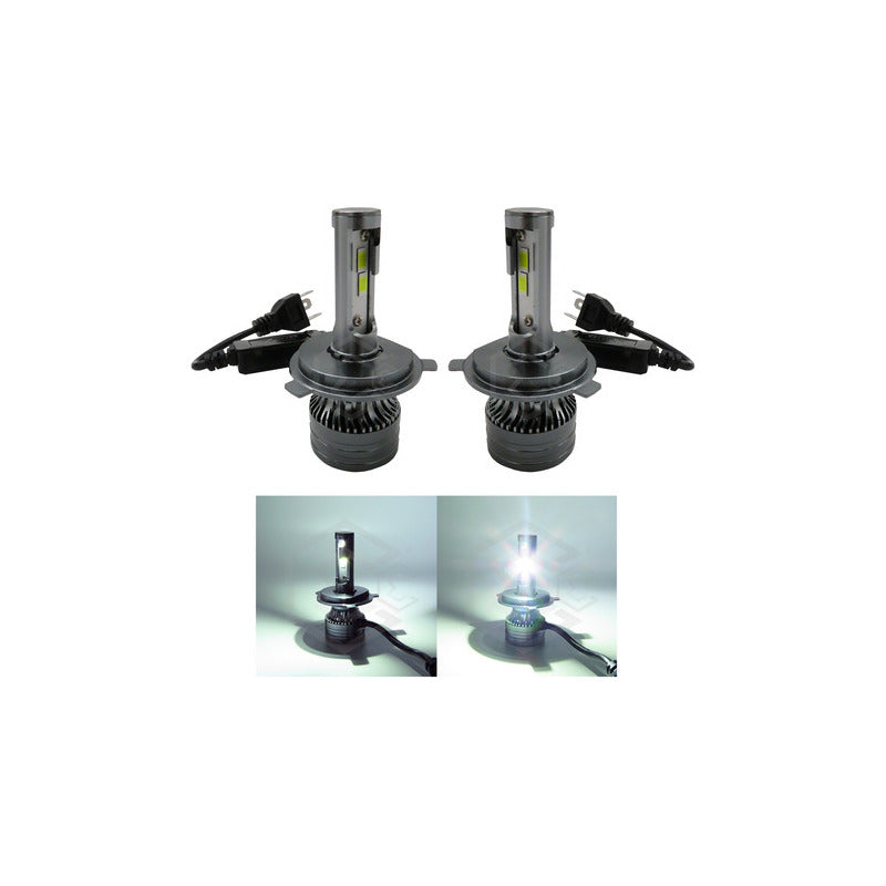 Kit Focos H4 C/ Canbus Csp3570 W7 C/ Ventilador Alta Baja Lsc110a