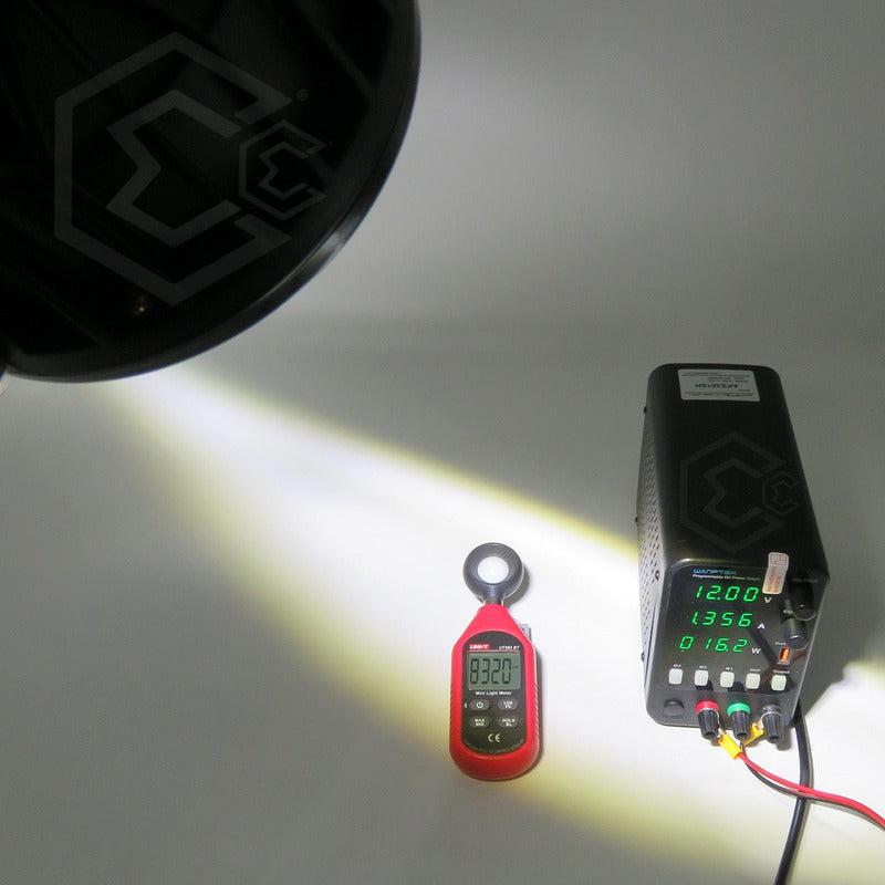 Par Faros Redondo 4 Hiper Lupa Ojo Ángel Gel Cob Estrobo