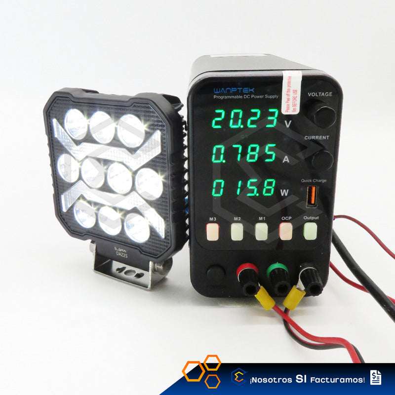 Par De Faros 34 Led Cuadrado Blanco-ambar Fijo Estrobo 9-60v Transparente
