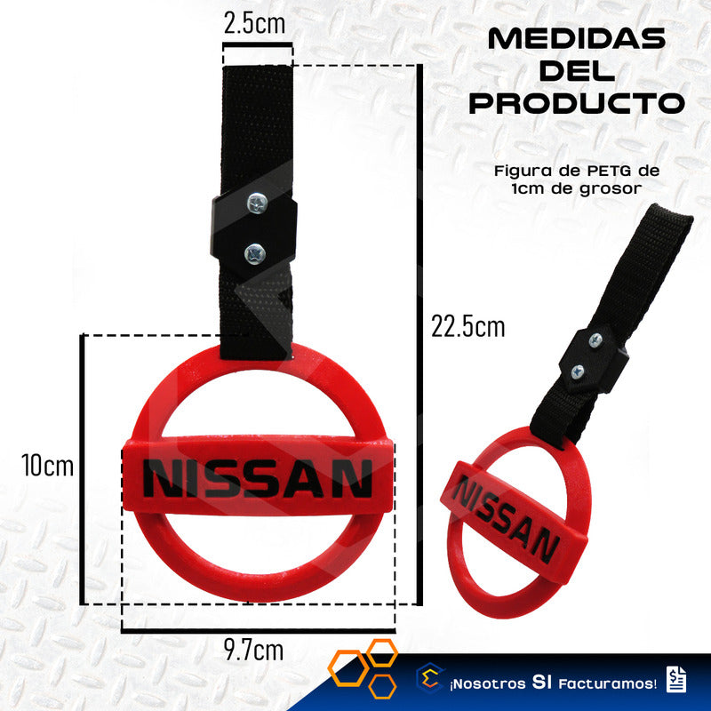 Tiron Nissan Jdm Tsurikawa Strap Remolque Gancho Decorativo