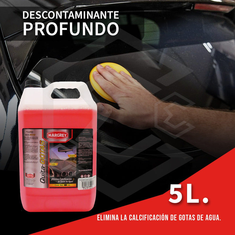 Porron 5lts Quita Gotas Margrey P/parabrisas Ventanales