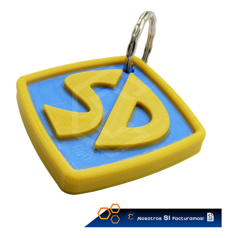 Placa Identificación Personalizado Perro Scooby Doo 3d Petg Azul Y Amarillo