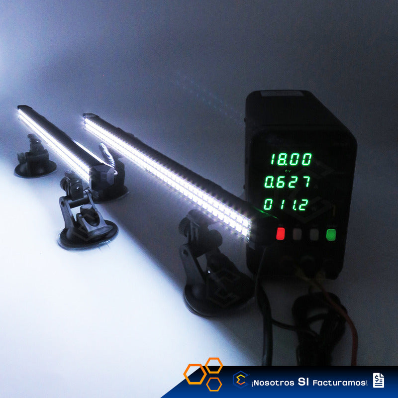 Barra 96 Leds Rgb Código Torreta 38cm C/ Ventosas 12w 10-30v