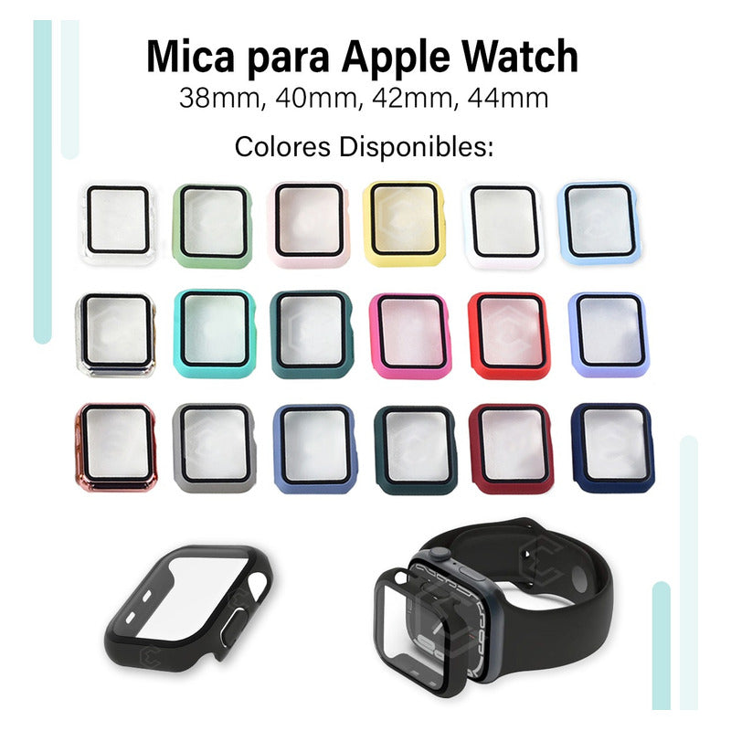Kit 5 Protector Cristal Para Apple Watch Serie 1 2 3 4 5 6