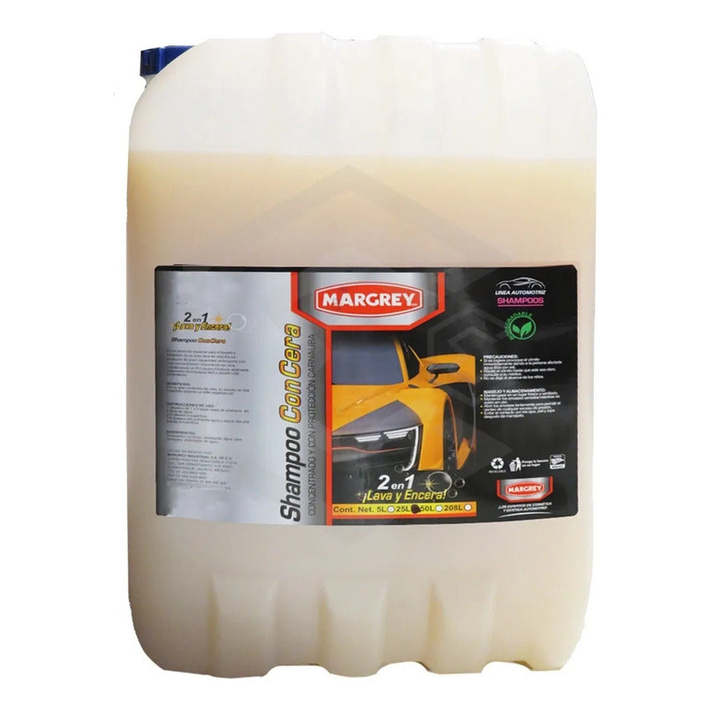 Shampoo Con Cera Carnauba Autos Porron 25l Espuma Margrey