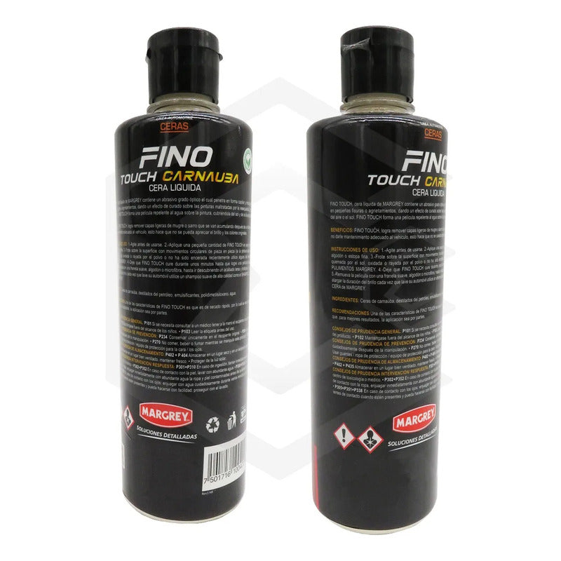 5 Cera Liquida Para Auto Carnauba Fino Touch 500ml Margrey
