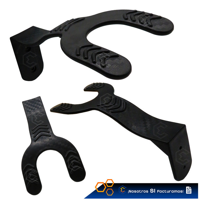 Soporte Gancho Pared Para Casco Biker Accesorios Resistente Negro