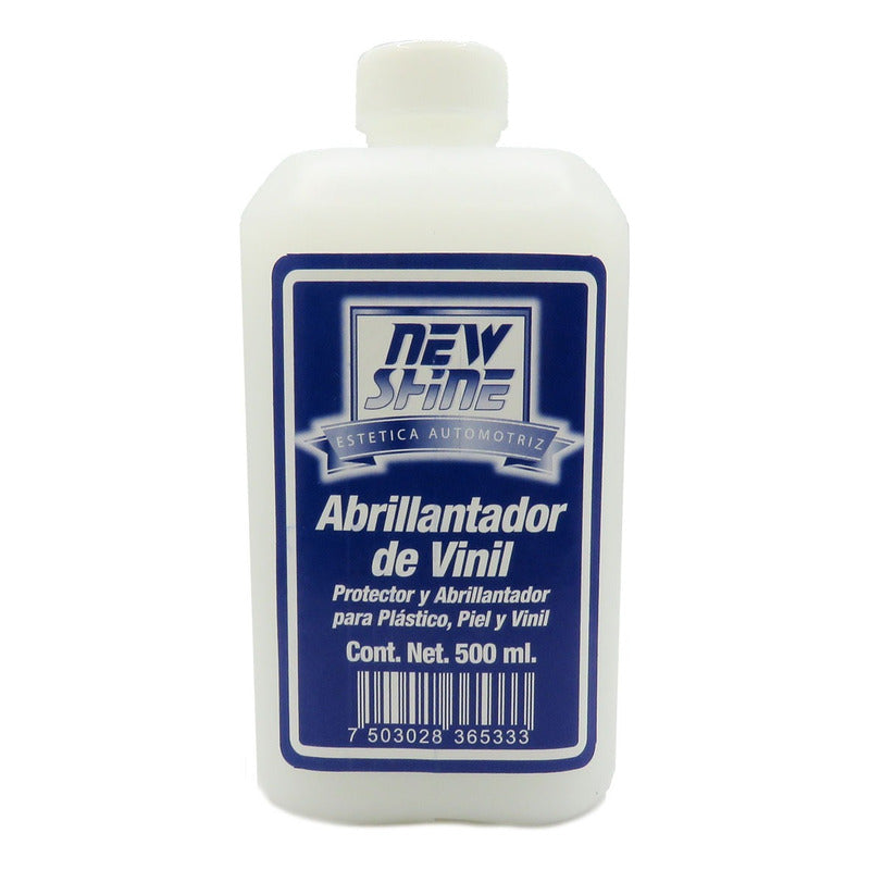 5 Abrillantador De Vinil Plastico Y Piel Liquido 500ml Blanco