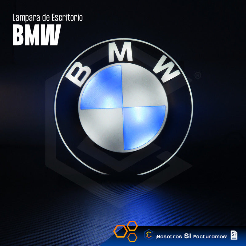 Lampara Led Bmw Escritorio Decoración Impresión 21cm 3d Petg Bmw