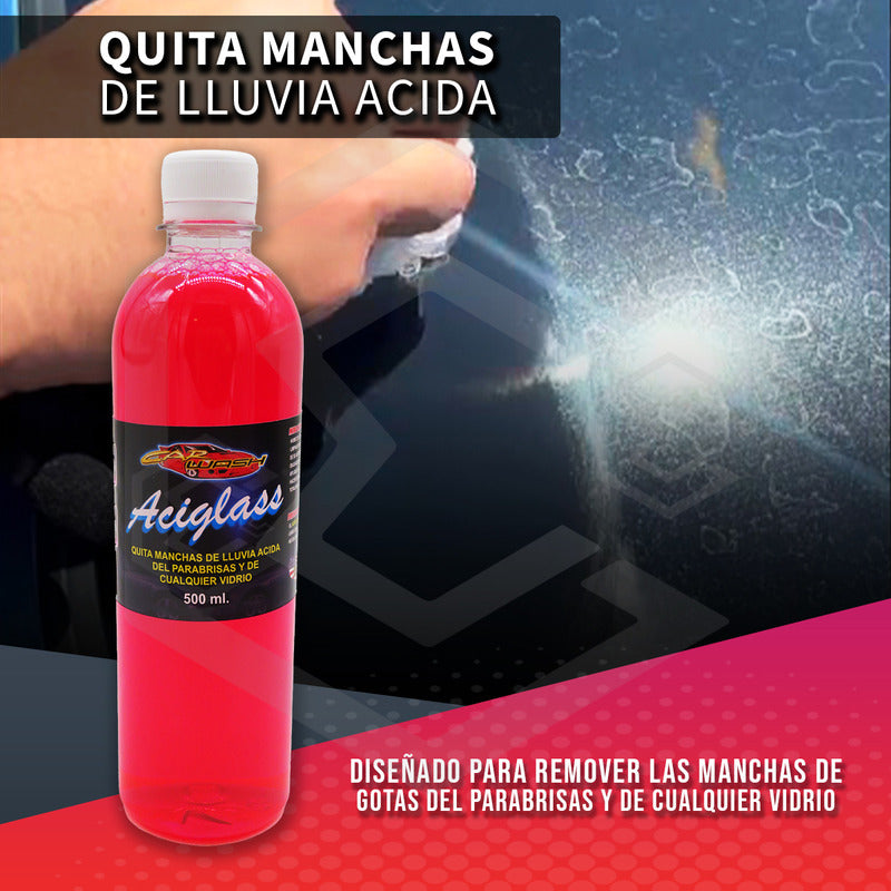 Limpiador Quita Manchas Lluvia Ácida Cristales Vidrios 500ml