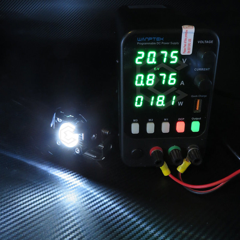 2 Faros Bicolor 6 Hiperled Lupa Moto Fijo 12-24v 20,500lm