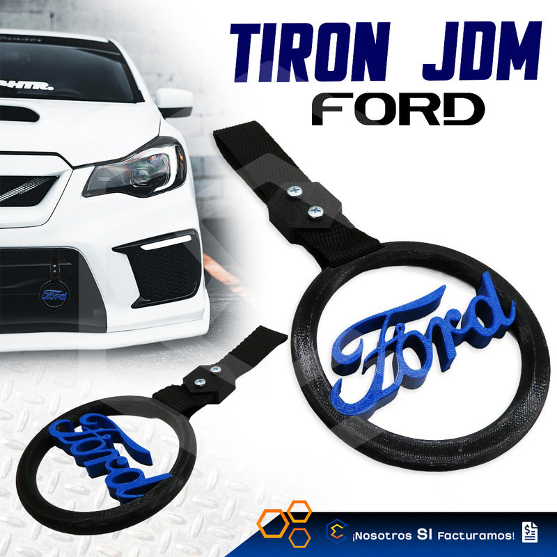 Tiron Ford Jdm Tsurikawa Strap Remolque Gancho Decorativo