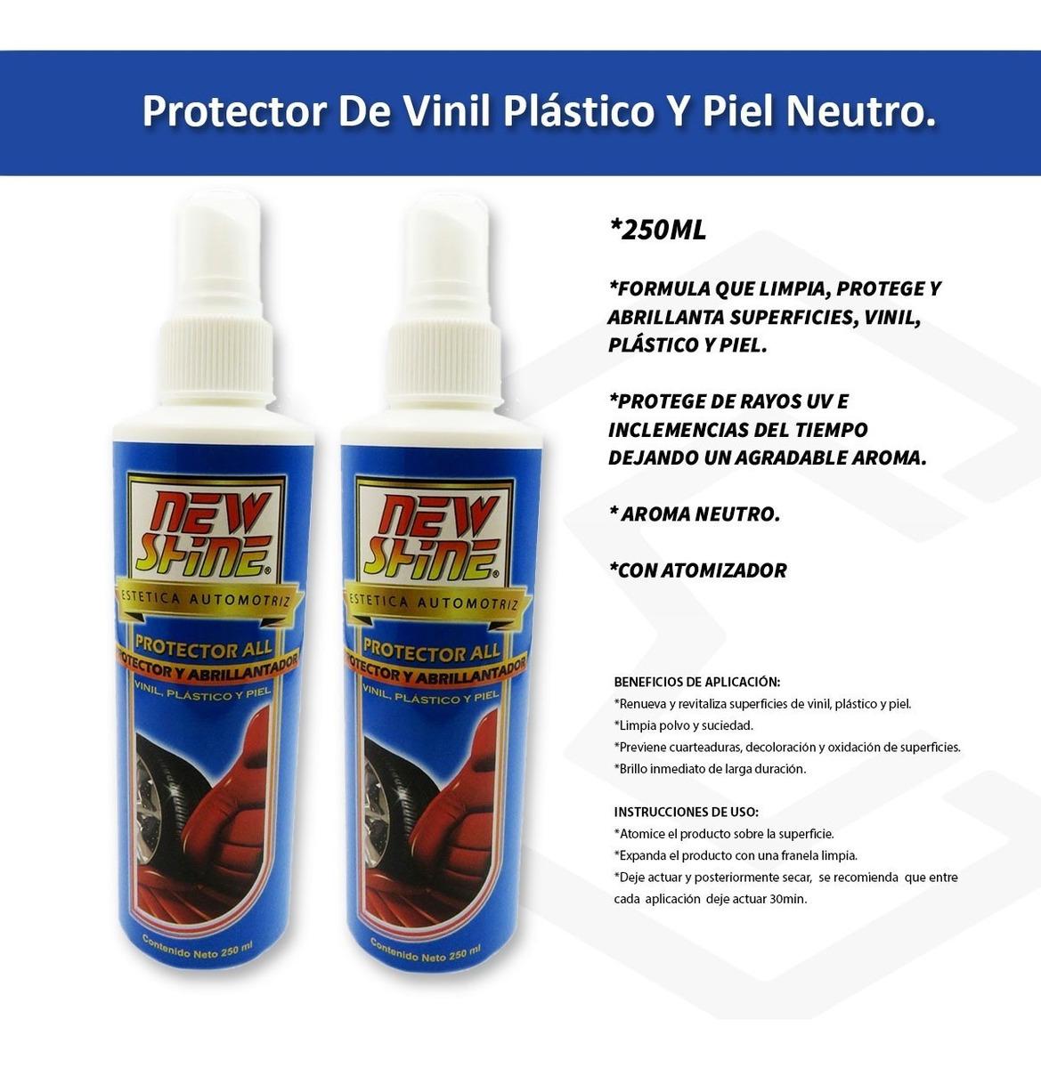 Protector All Brillo Renueva Vinil Plastico Piel Sin Aroma