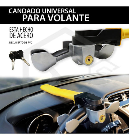 Candado Seguro Anti Robo Para Volante Tablero Tipo Hammer