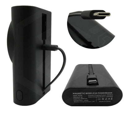 Pila Magsafe Para iPhone Y Apple Whatch 3 En 1 5200mah