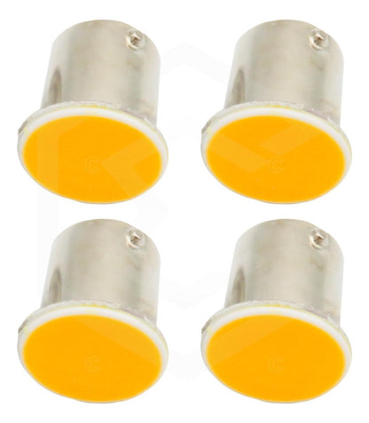4 Focos 1156 1157 Led Cob Cuarto Stop Direccional Reversa