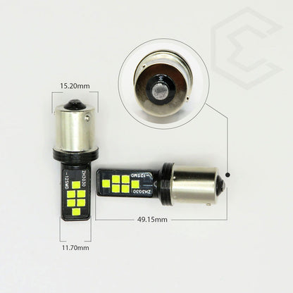 2 Focos 12 Led Canbus Cuarto Stop 12-24v 1156 57 3157  7507