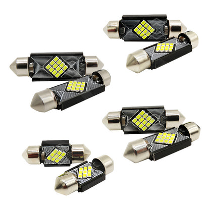 10 Focos 12 Led Canbus C10w Festoon Fusible Interior 12/24v