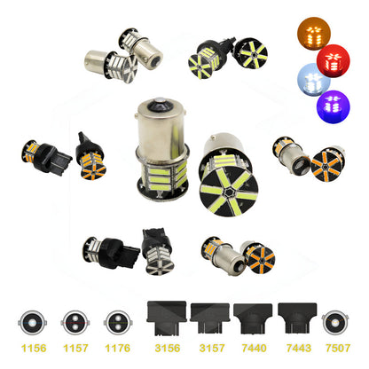Par 2 Focos 3157 1156 1157 7440 7443 1176 21 Leds Estrobo