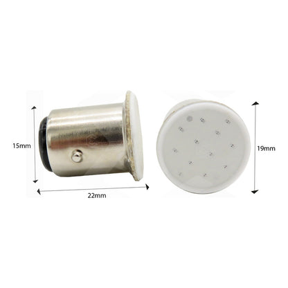 10 Focos 1156 1157 Led Cob Cuarto Stop Direccional Reversa