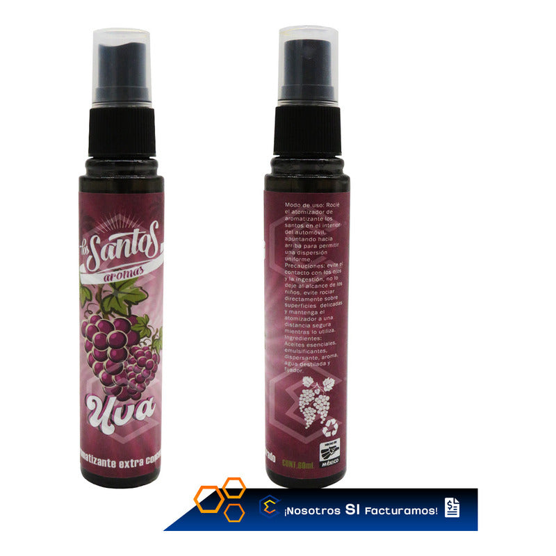 5 Aromatizante Botella Spray Liquido 60ml Auto Casa Ambiente