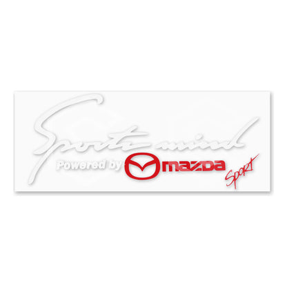 Calcomanía Sport Mind Mazda Sticker Vinil Auto Moto 25x10cm